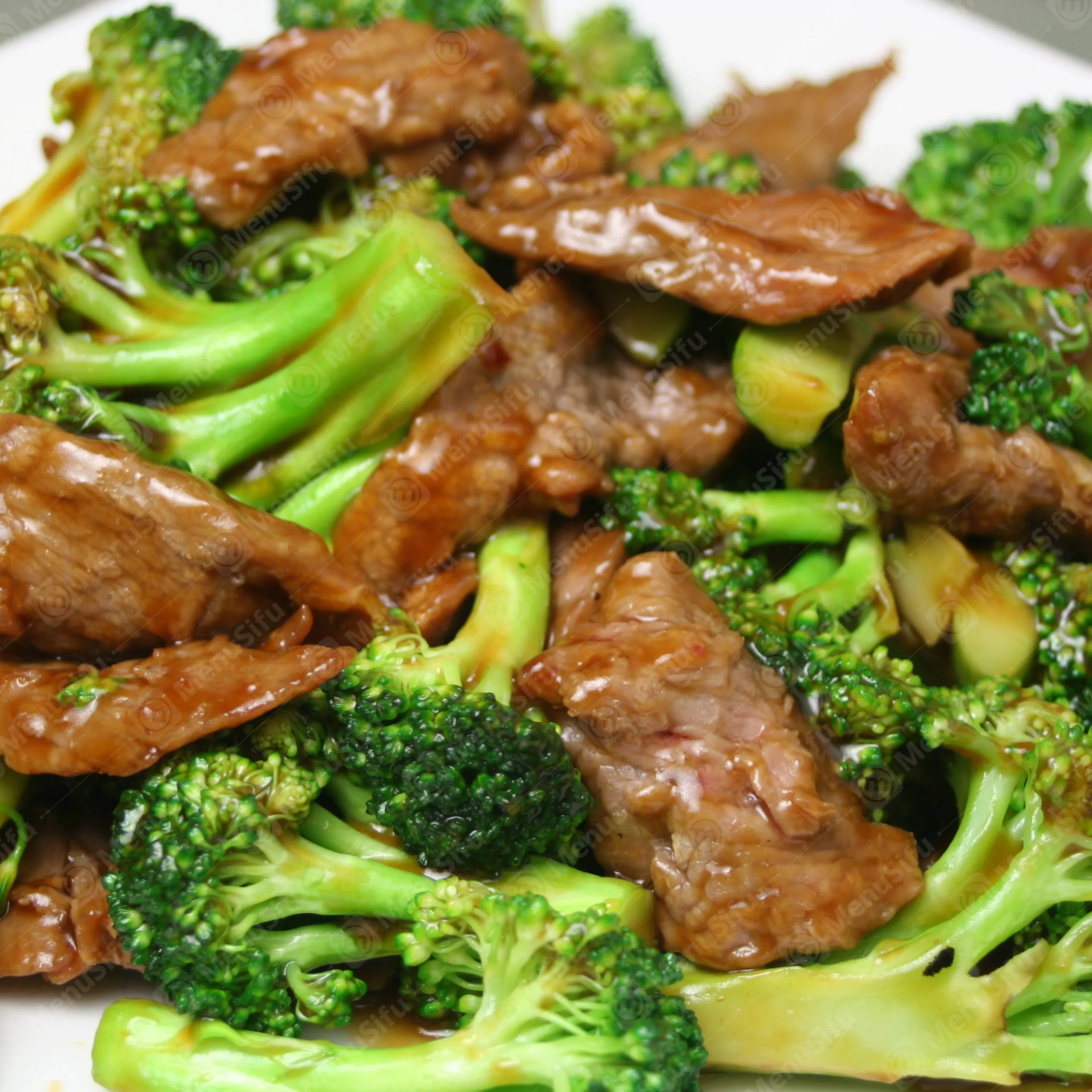 Beef with Chinese Broccoli at Great Wall, Chinese Restaurant in Greenville